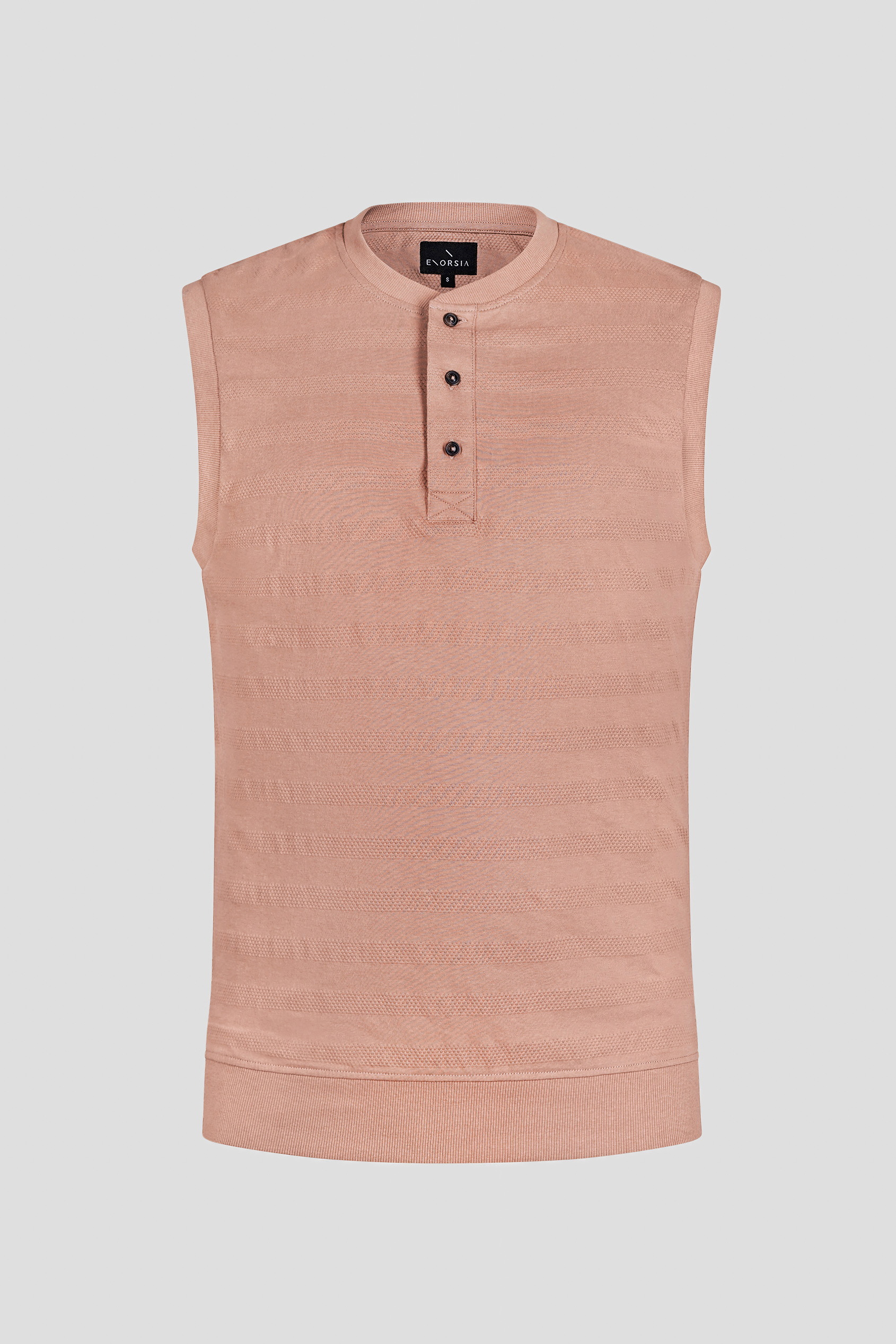 Sleeveless Henley Vest Top