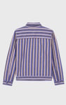 Womens Stripe Pattern Cropped Jacket
