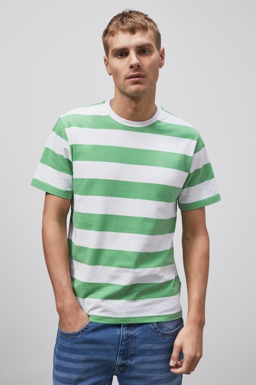 Green Stripe T-Shirt (MS34129)