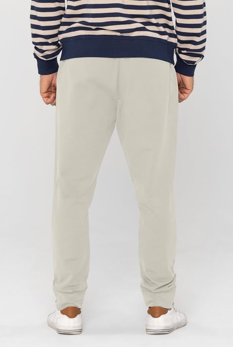 White Straight Leg Joggers