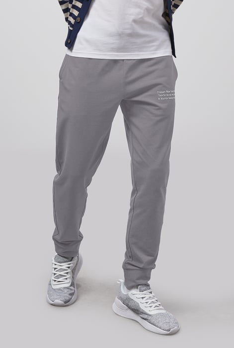 White Straight Leg Joggers