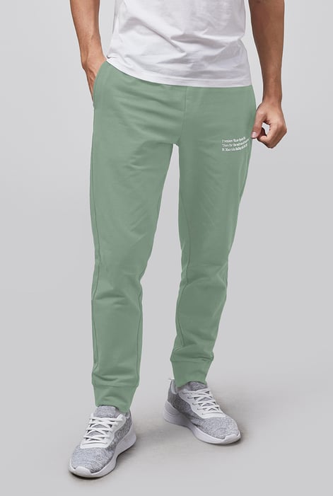 White Straight Leg Joggers