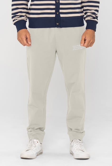 White Straight Leg Joggers