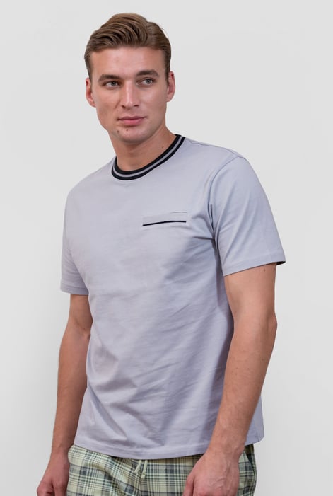 Mens Cream Twin Tipped T-Shirt