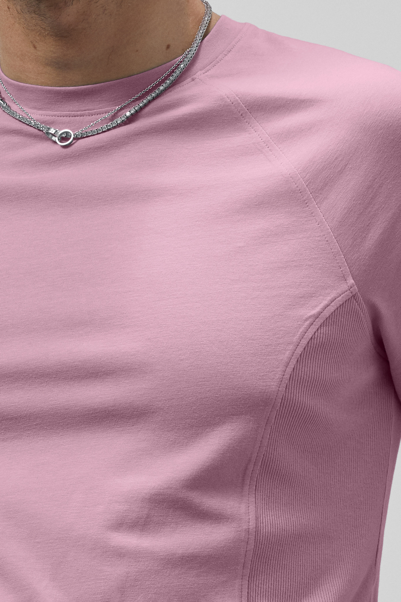 Raglan With Side Panel Rib T-Shirt