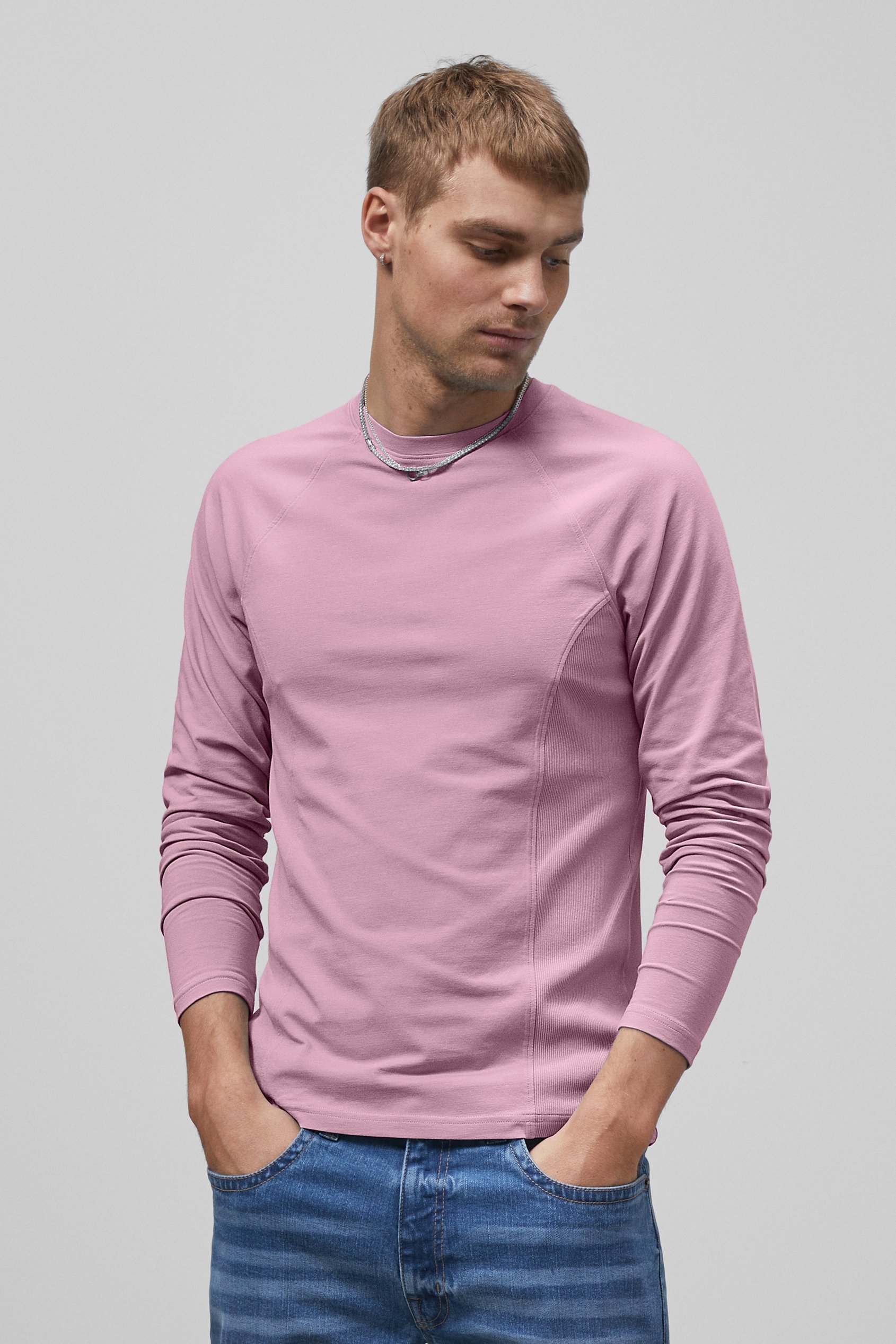 Raglan With Side Panel Rib T-Shirt