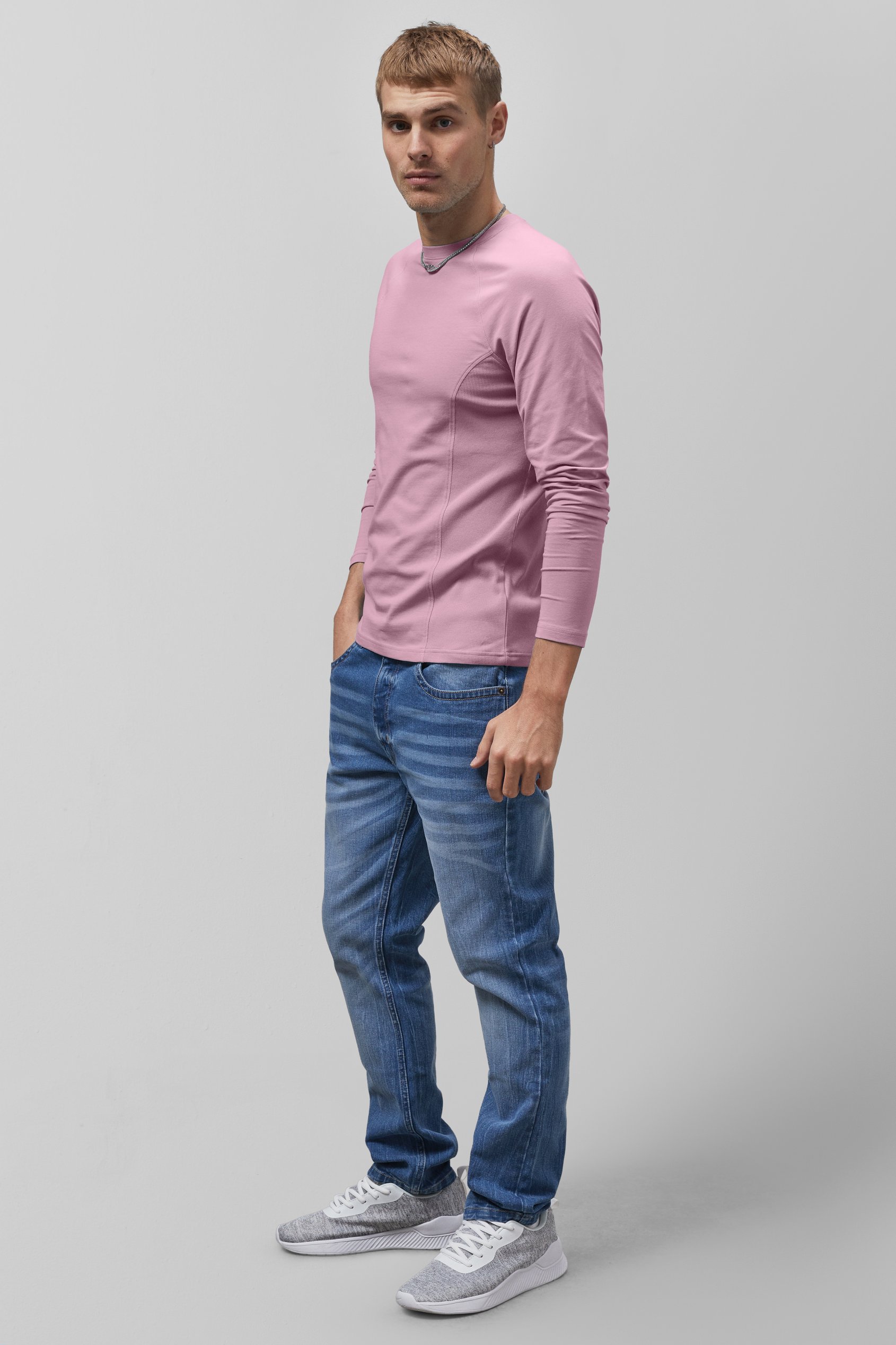 Raglan With Side Panel Rib T-Shirt