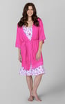 Soft Touch Viscose Lace Trim Robe
