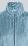 Supersoft Coral Fleece Zip Through Dressing Gown