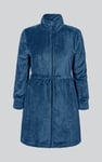 Supersoft Coral Fleece Zip Through Dressing Gown