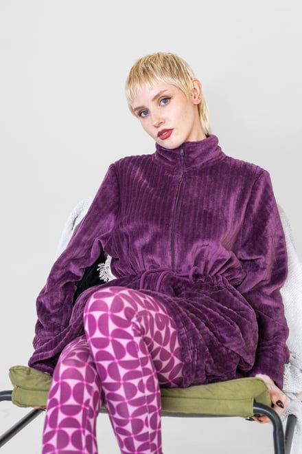 Supersoft Coral Fleece Zip Through Dressing Gown