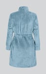 Supersoft Coral Fleece Zip Through Dressing Gown