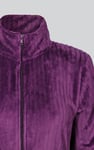 Supersoft Coral Fleece Zip Through Dressing Gown