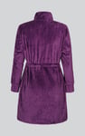 Supersoft Coral Fleece Zip Through Dressing Gown