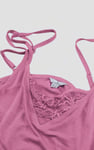 Shoulder Straps Lace Up Cami Set