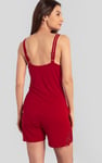 Shoulder Straps Lace Up Cami Set