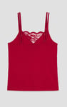 Shoulder Straps Lace Up Cami Set