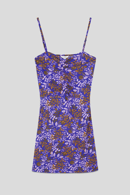 Women's Cami Mini Dress with Ruched Front