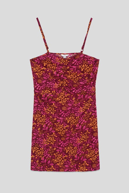 Women's Cami Mini Dress with Ruched Front