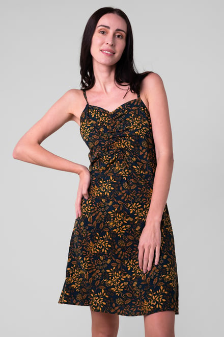 Women's Cami Mini Dress with Ruched Front