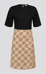 Printed Skirt Detail Design Jersey Dress