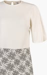 Printed Skirt Detail Design Jersey Dress