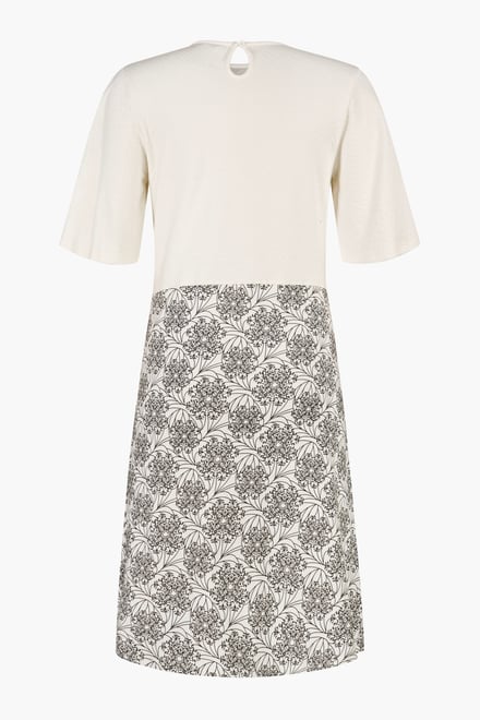 Printed Skirt Detail Design Jersey Dress