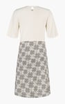 Printed Skirt Detail Design Jersey Dress