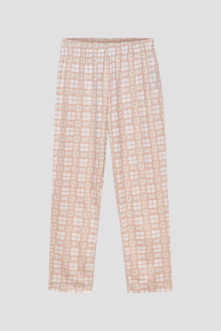Geo Print Wide Leg Pyjamas