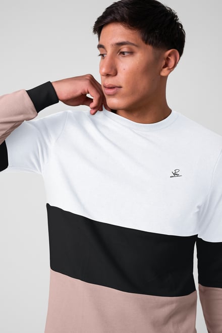 Long Sleeve Colourblock Sweatshirts