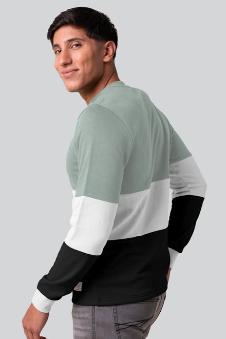 Long Sleeve Colourblock Sweatshirts