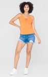 Key Hole Tie Detail Cami