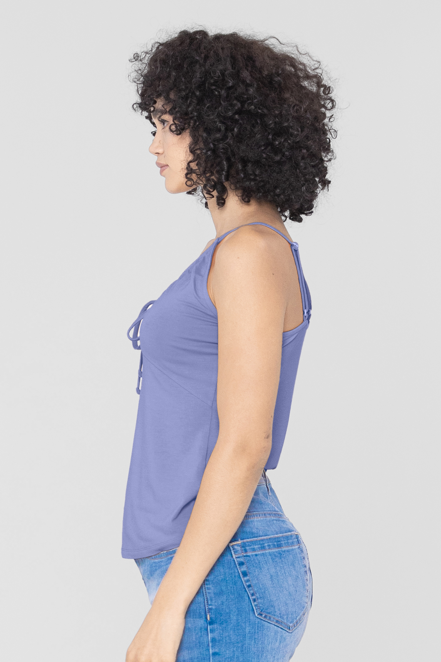 Key Hole Tie Detail Cami