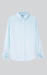 Tie-Cuff LS Viscose Shirt