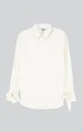 Tie-Cuff LS Viscose Shirt