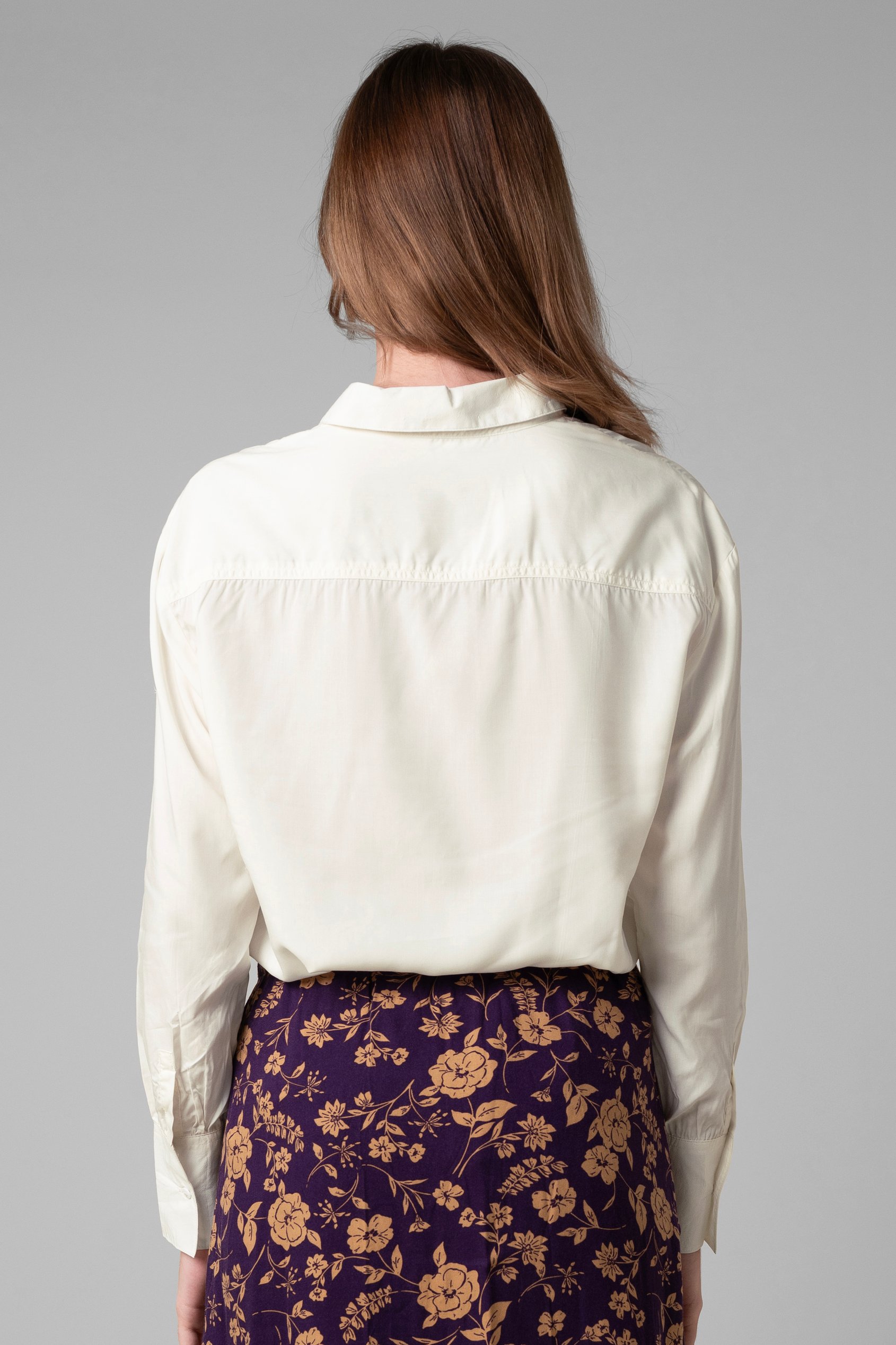 Tie-Cuff LS Viscose Shirt