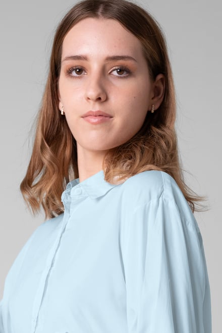 Tie-Cuff LS Viscose Shirt