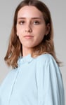 Tie-Cuff LS Viscose Shirt