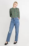 Womens Regular Fit Paper-Touch Poplin Shirt