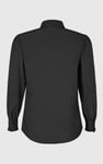 Super Soft Black Shirt With Long Puff Sleeves