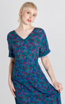 Crepe Viscose Paisley Printed Maxi Dress