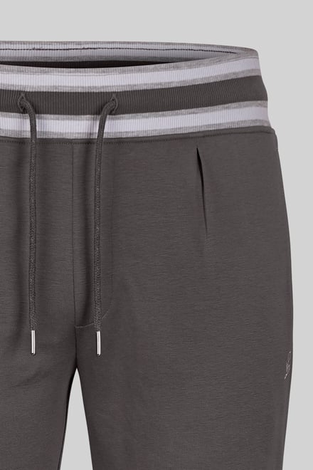 Men's Striped Rib Waistband Jersey Trouser
