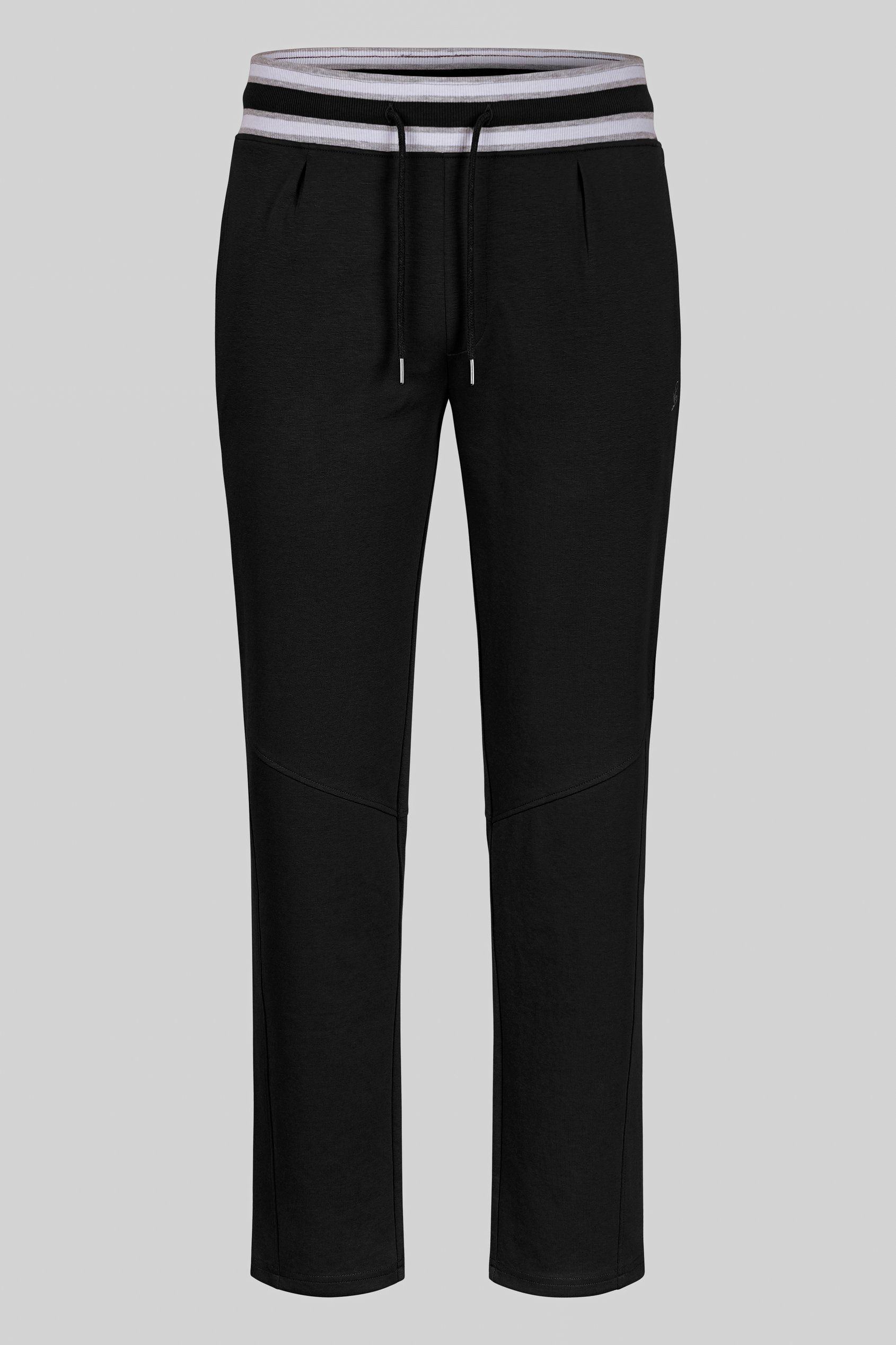 Men's Striped Rib Waistband Jersey Trouser