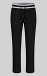 Men's Striped Rib Waistband Jersey Trouser