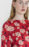 Floral Elegance Maxi Dress With Removable Sleeve