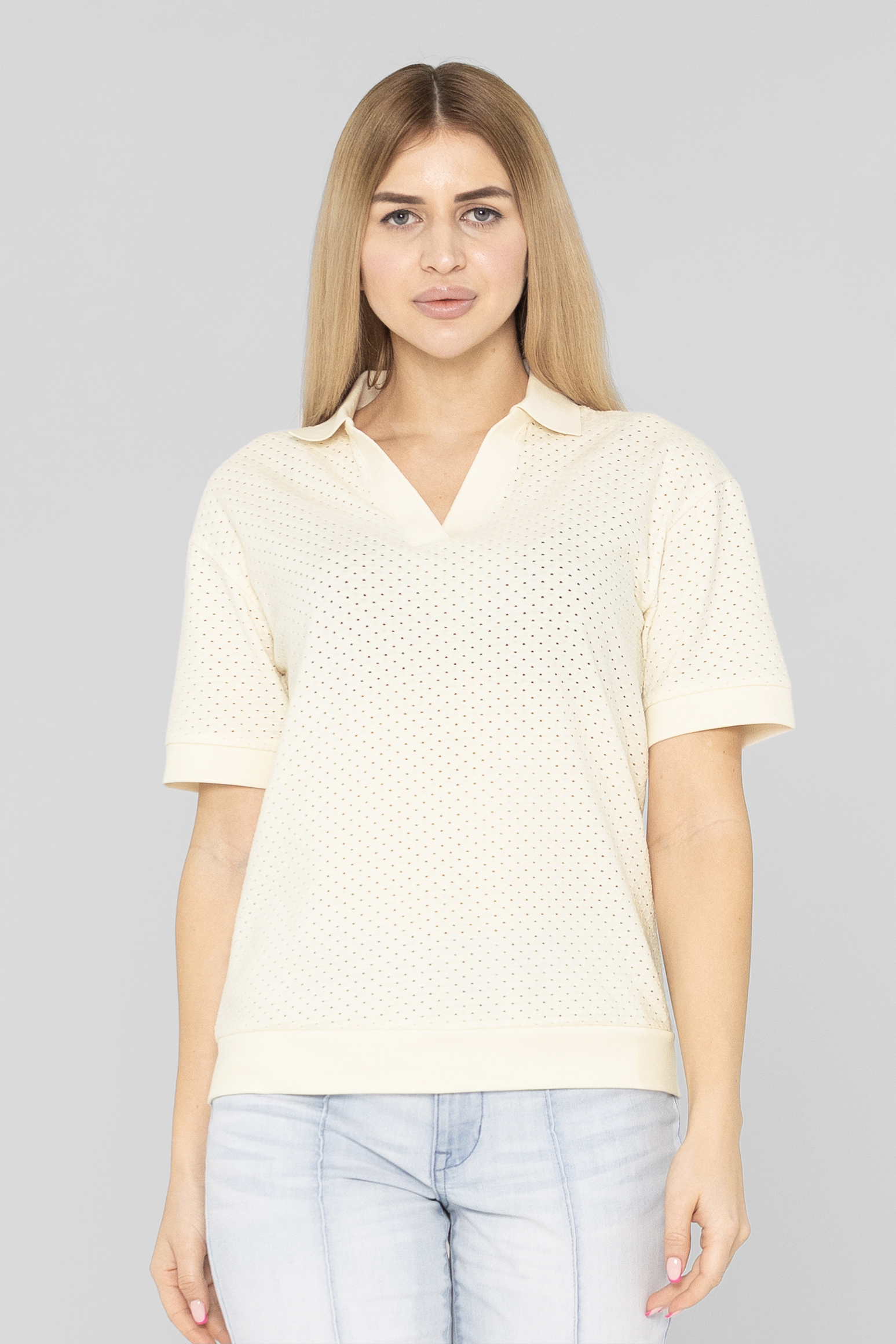 Mesh Textured Polo Shirts