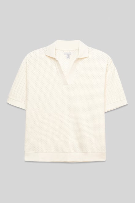 Mesh Textured Polo Shirts