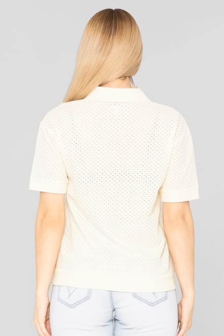 Mesh Textured Polo Shirts
