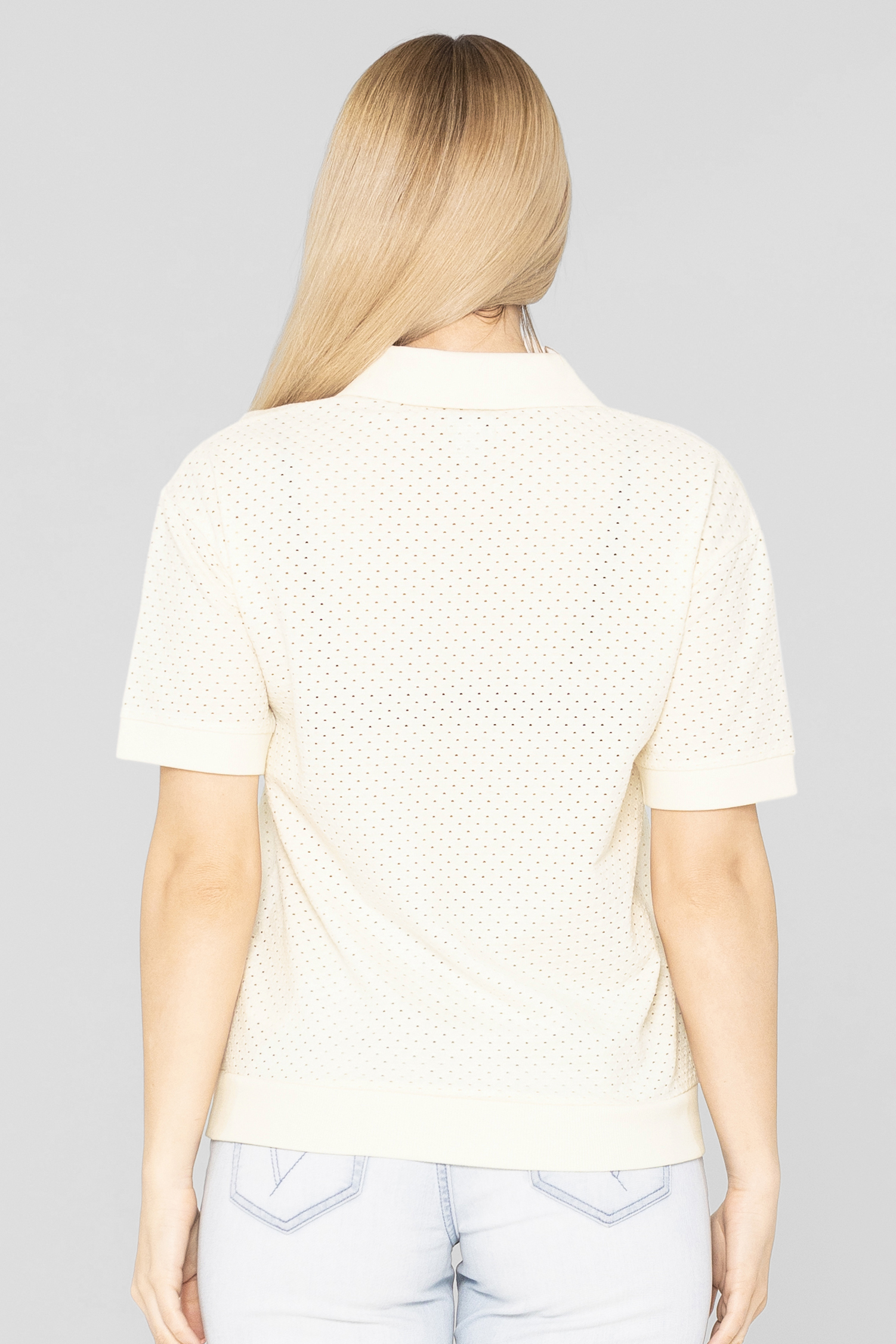 Mesh Textured Polo Shirts