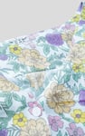 Printed Flute Sleeve Blouse